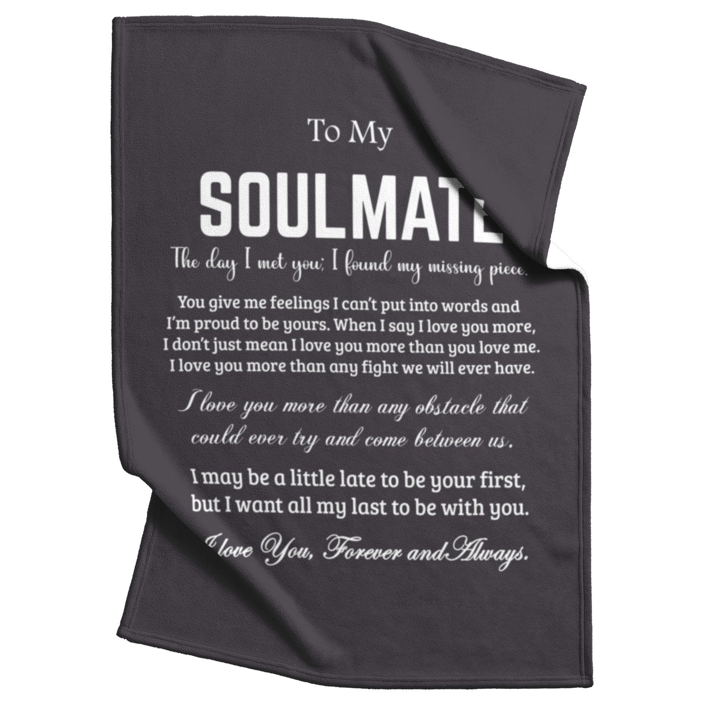 To My Soulmate | Fleece Blanket
