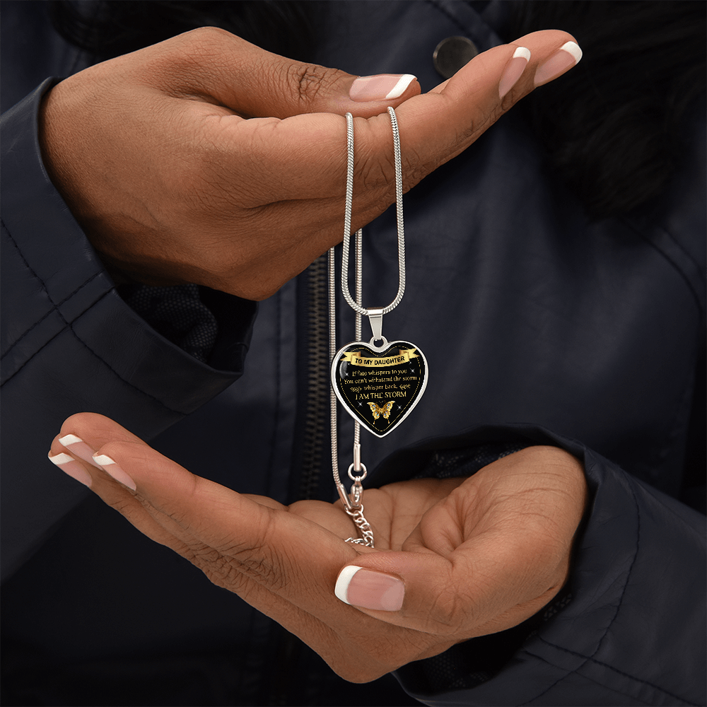 To My Daughter | I Am The Storm | Heart Necklace