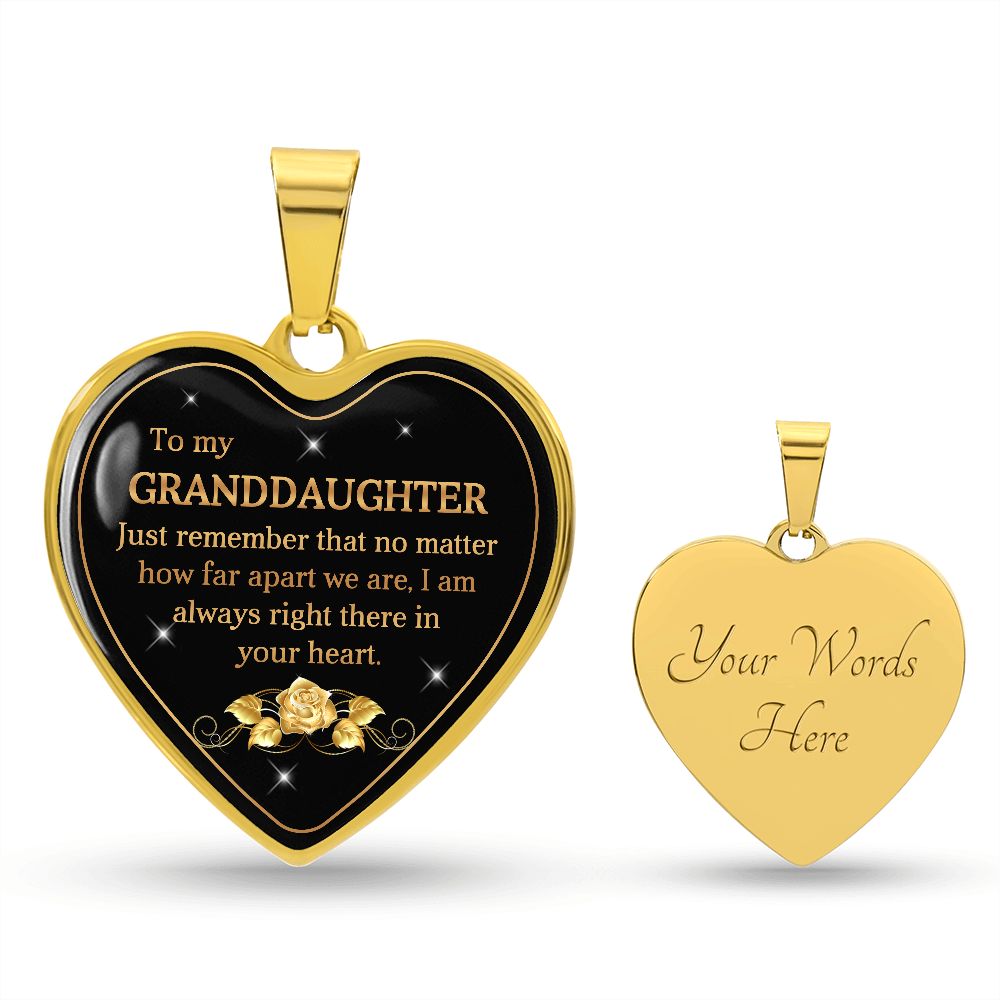 To My Granddaughter | Your Heart | Pendant
