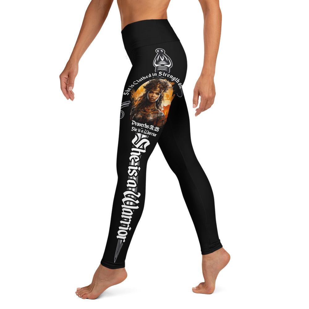 She is a Warrior Yoga Leggings