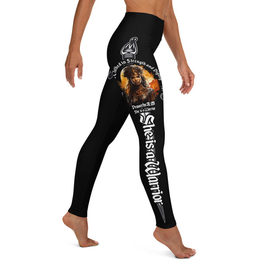 She is a Warrior Yoga Leggings