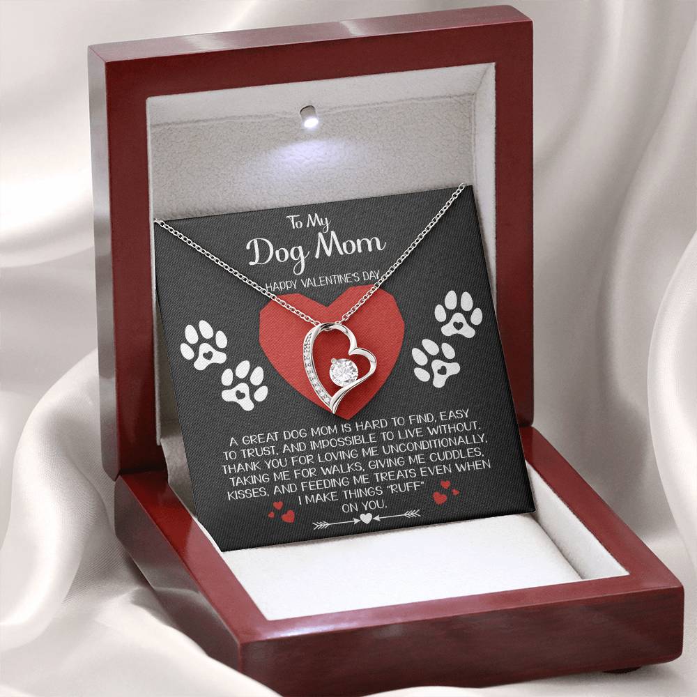 To My Dog Mom - Hard To Find - Forever Love Necklace Gift