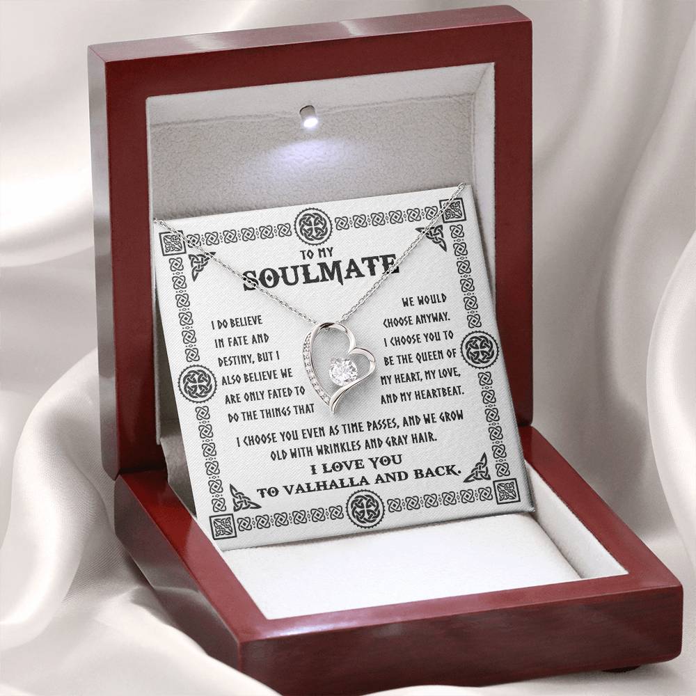 To My  Soulmate - Grey Hair - Forever Love Necklace Gift