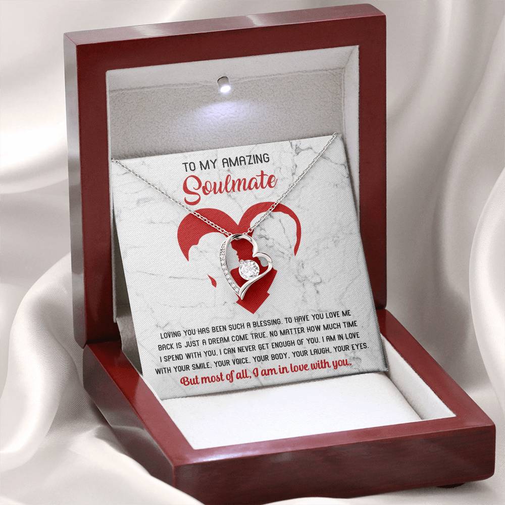 To My Amazing Soulmate - Never Get Enough - Forever Love Necklace Gift