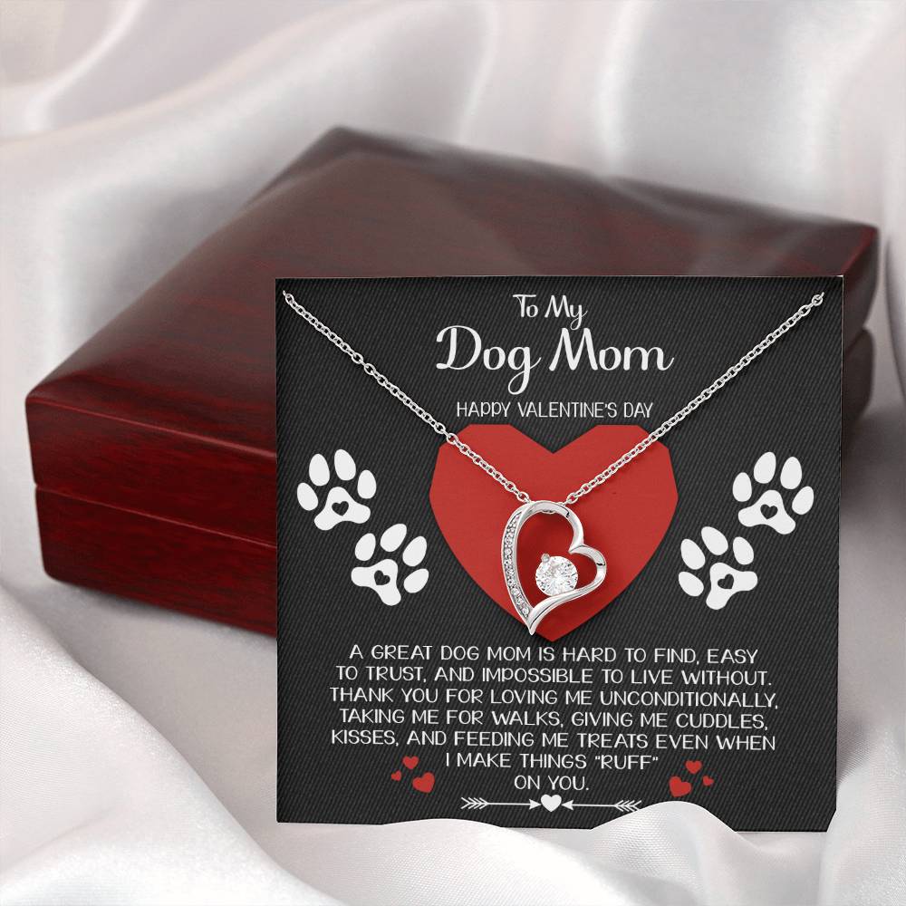 To My Dog Mom - Hard To Find - Forever Love Necklace Gift