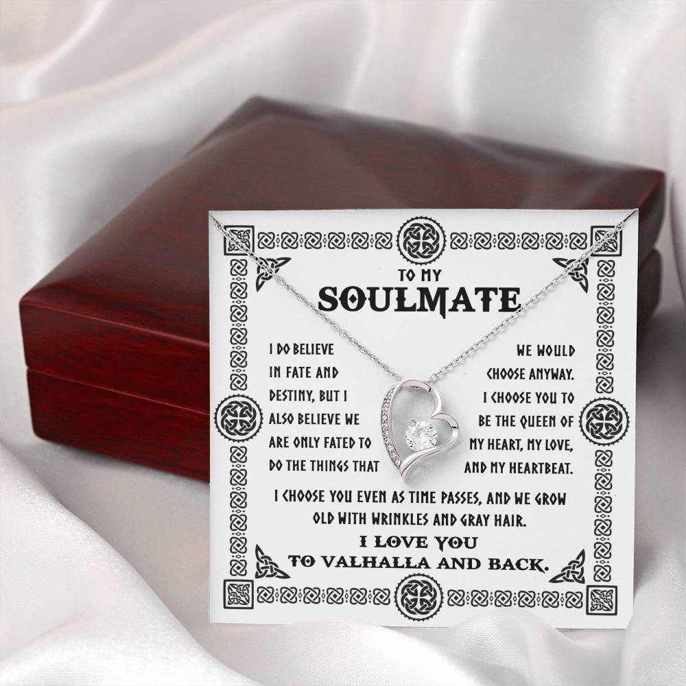 To My  Soulmate - Grey Hair - Forever Love Necklace Gift