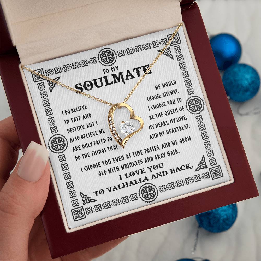 To My  Soulmate - Grey Hair - Forever Love Necklace Gift