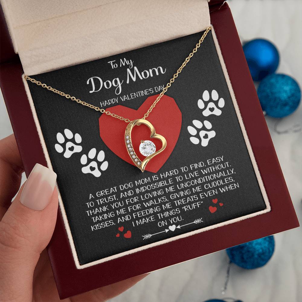 To My Dog Mom - Hard To Find - Forever Love Necklace Gift