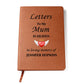 Letters To My Mum in Heaven | Personalised Memorial Leather Graphic Journal