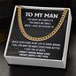 My Man - Make Me Complete - Cuban Chain Necklace