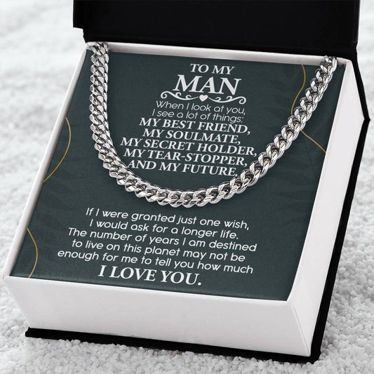 My Man - Look At You - Cuban Chain Necklace