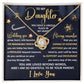 To My Daughter | Unique Place | Love Knot Necklace Gift