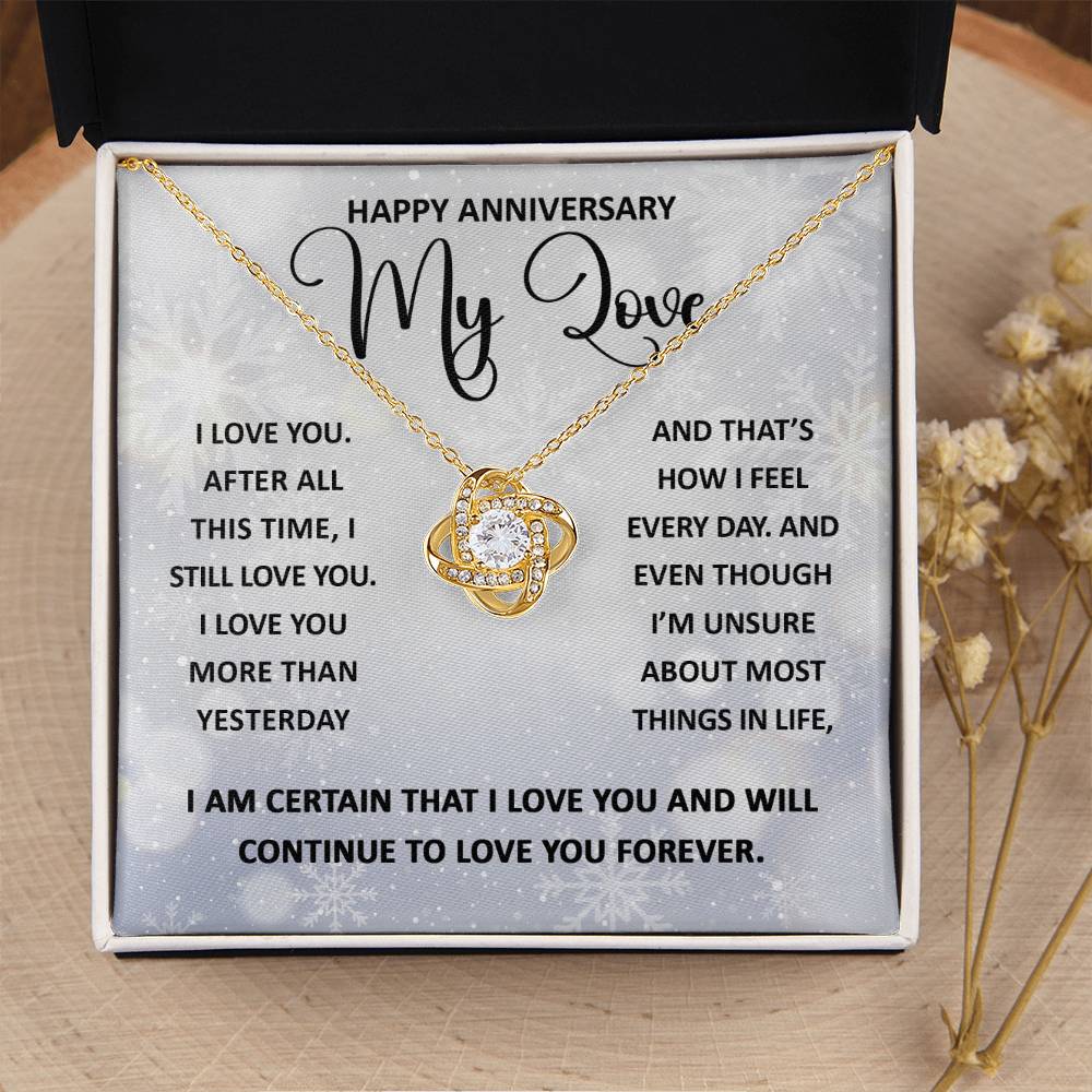 My Love - Still Love You - Love Knot Necklace Gift