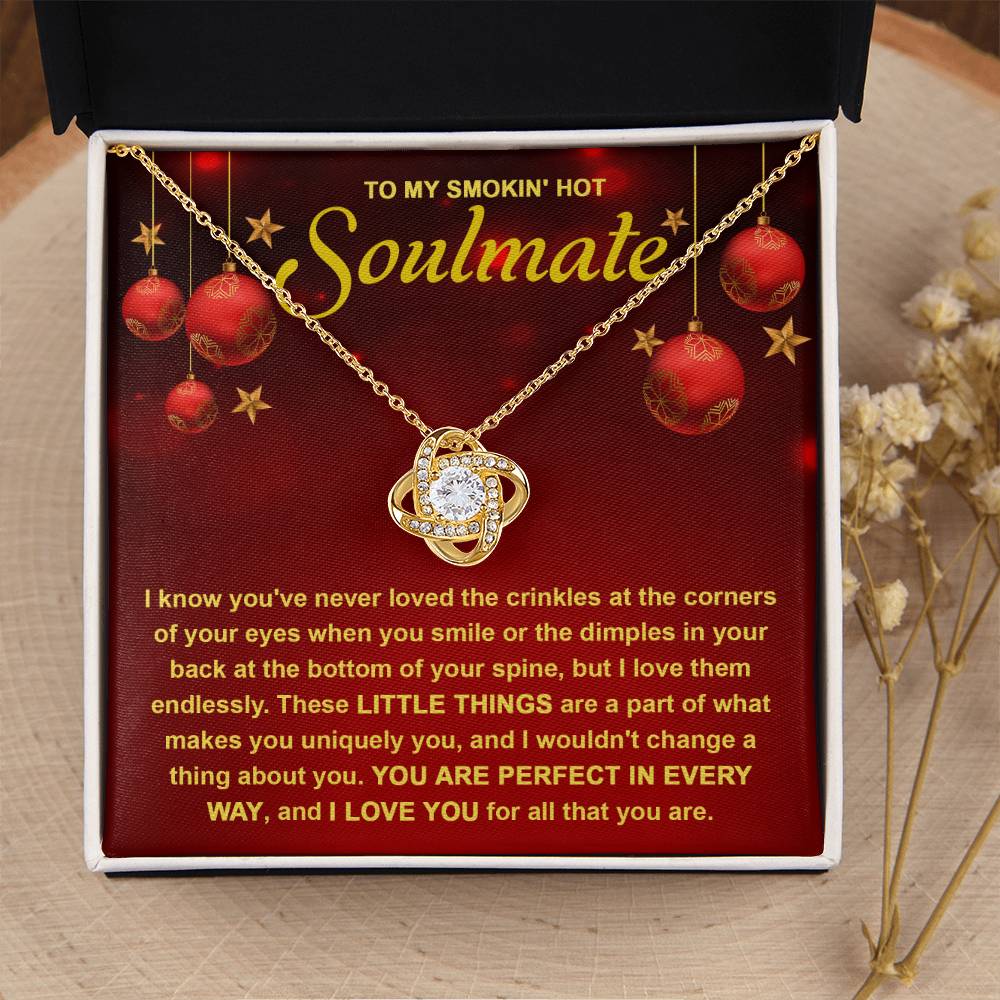 To My Soulmate - Little Things - Love Knot Necklace Gift