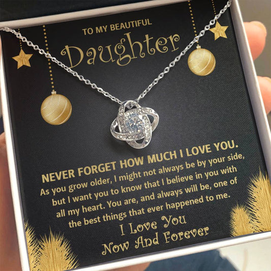 To My Daughter | The Best Thing | Love Knot Necklace Gift