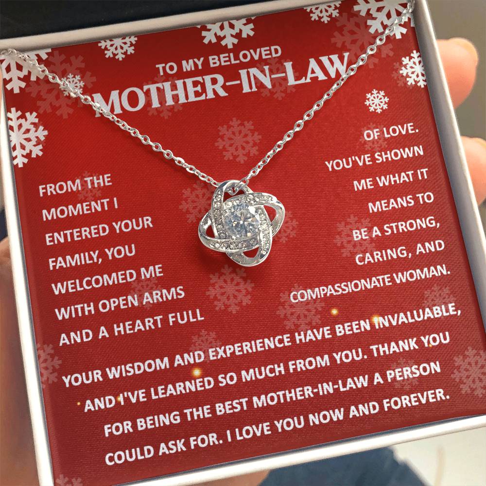 To My Mother-in-Law | Compassionate Woman | Love Knot Necklace Gift