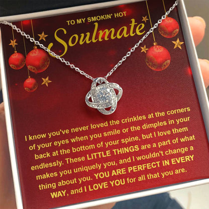 To My Soulmate - Little Things - Love Knot Necklace Gift