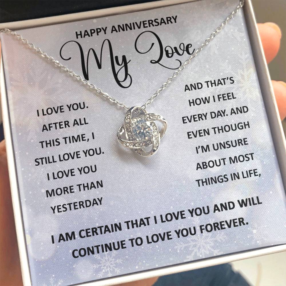 My Love - Still Love You - Love Knot Necklace Gift