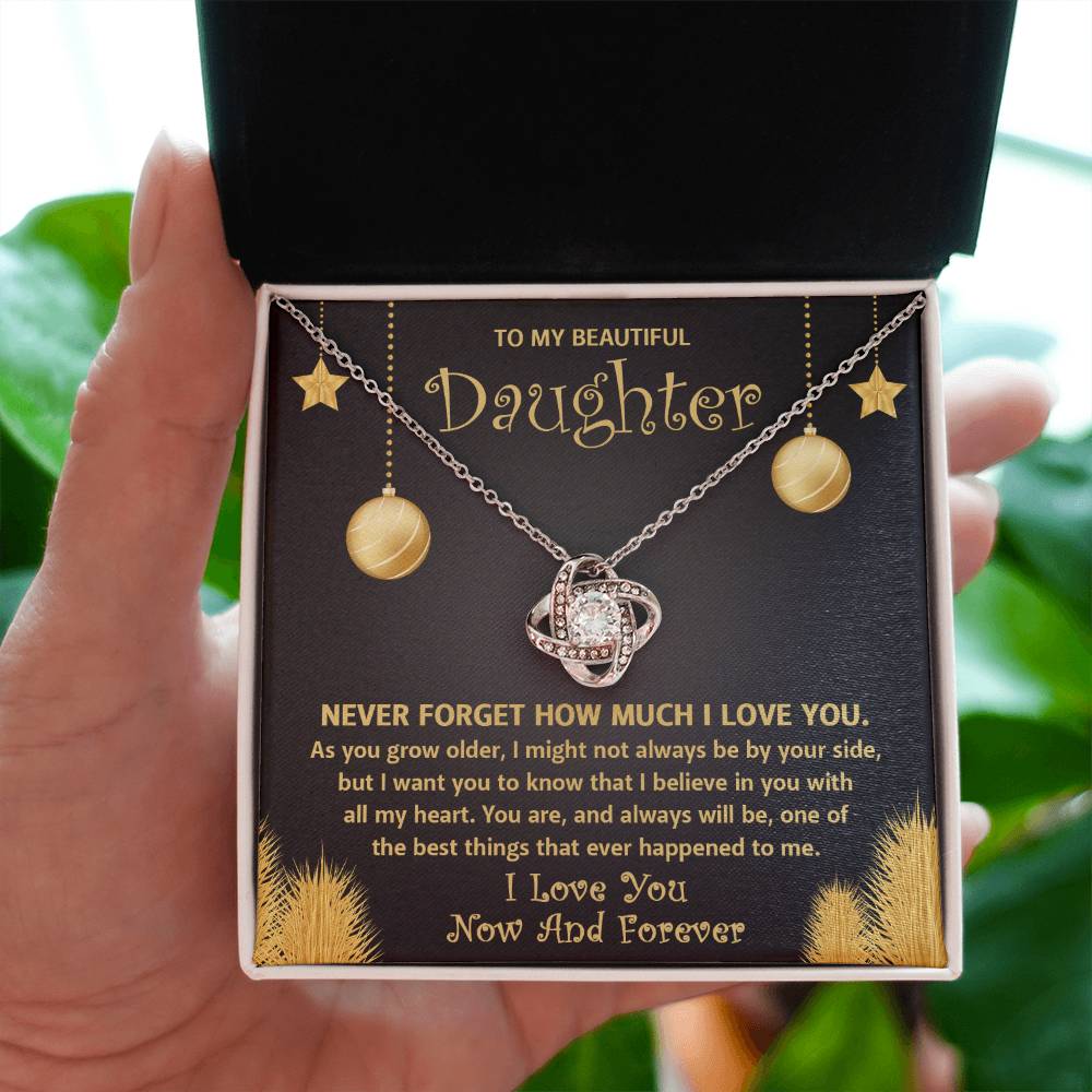 To My Daughter | The Best Thing | Love Knot Necklace Gift