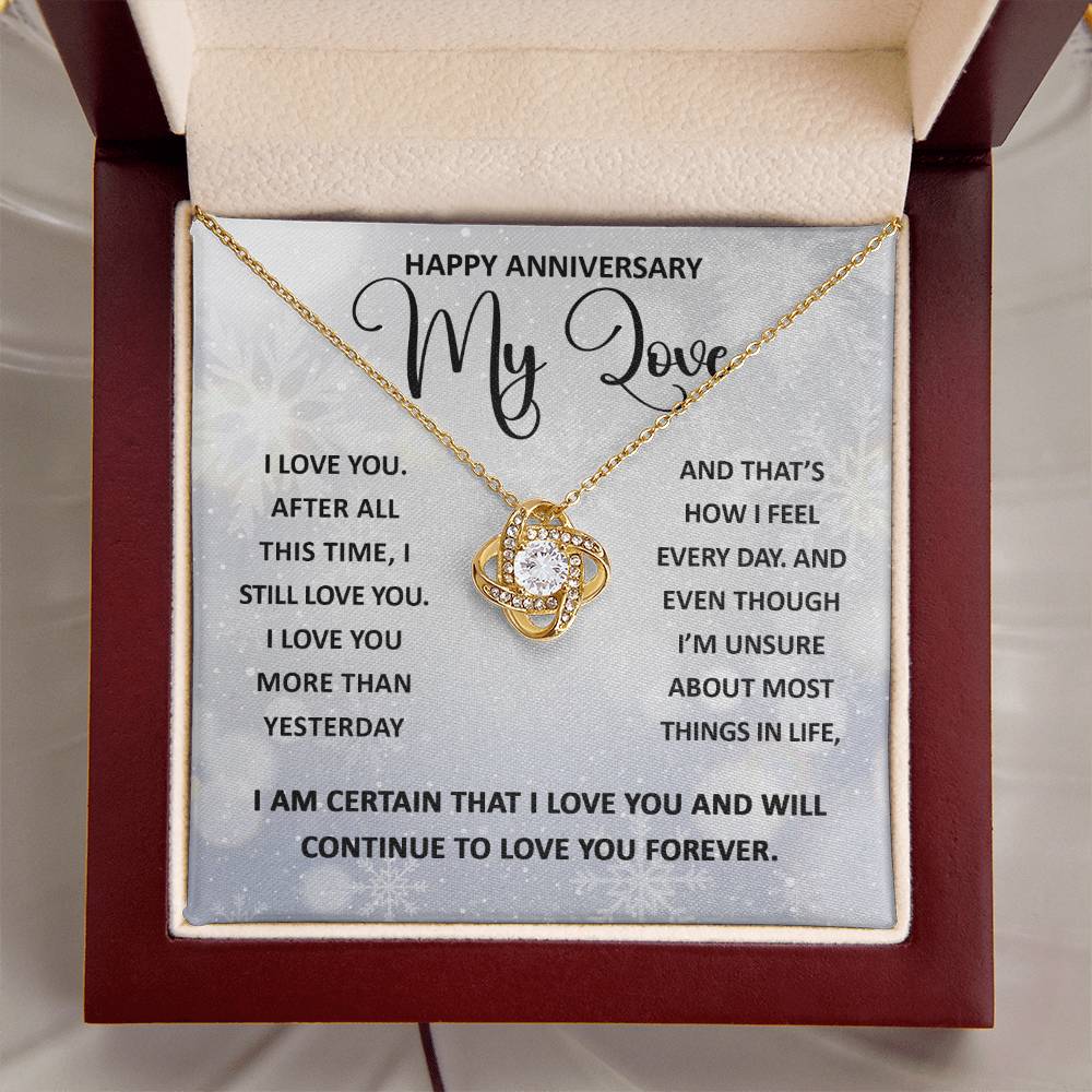 My Love - Still Love You - Love Knot Necklace Gift