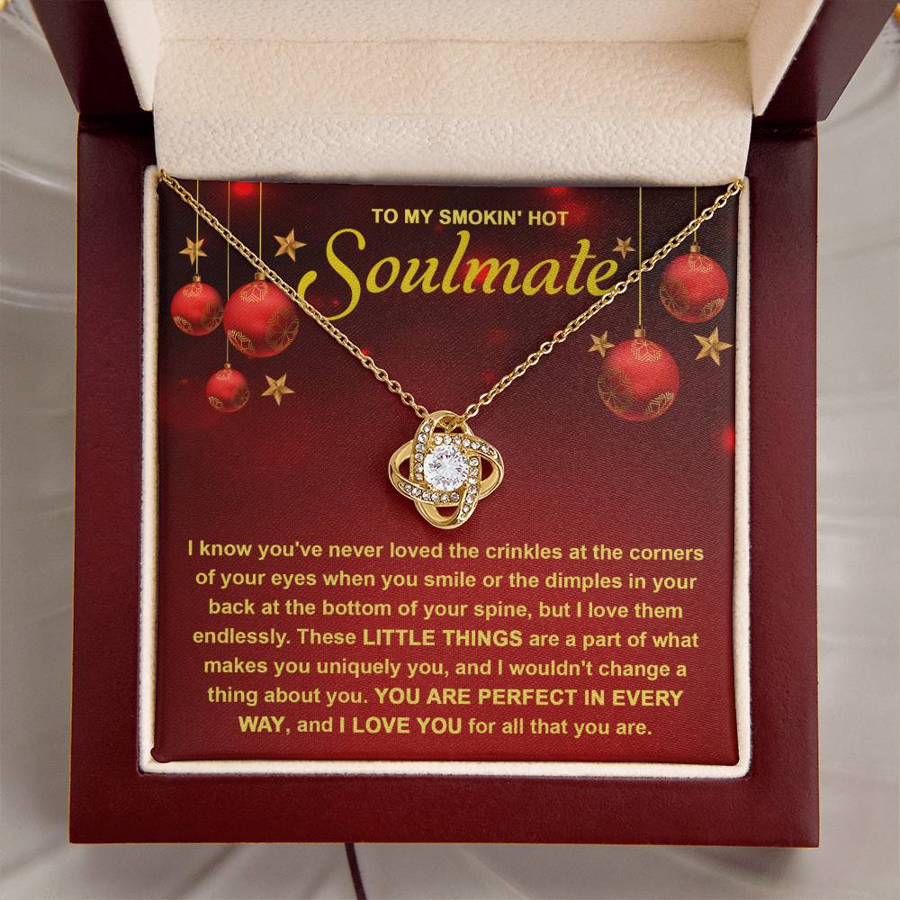 To My Soulmate - Little Things - Love Knot Necklace Gift