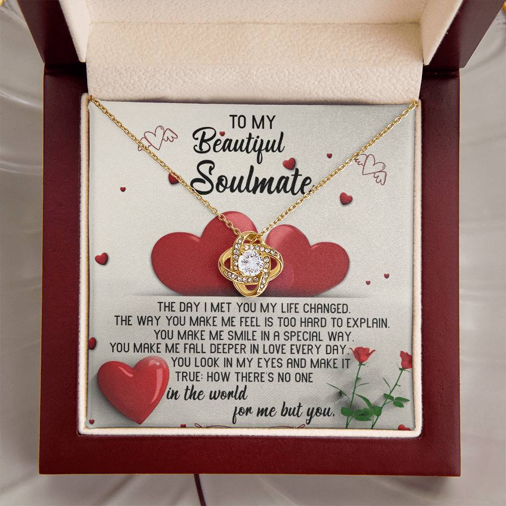 To My Soulmate - A Special Way - Love Knot Necklace