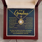 To My Grandma - Guiding Light - Love Knot Necklace Gift