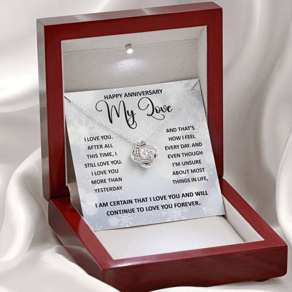 My Love - Still Love You - Love Knot Necklace Gift