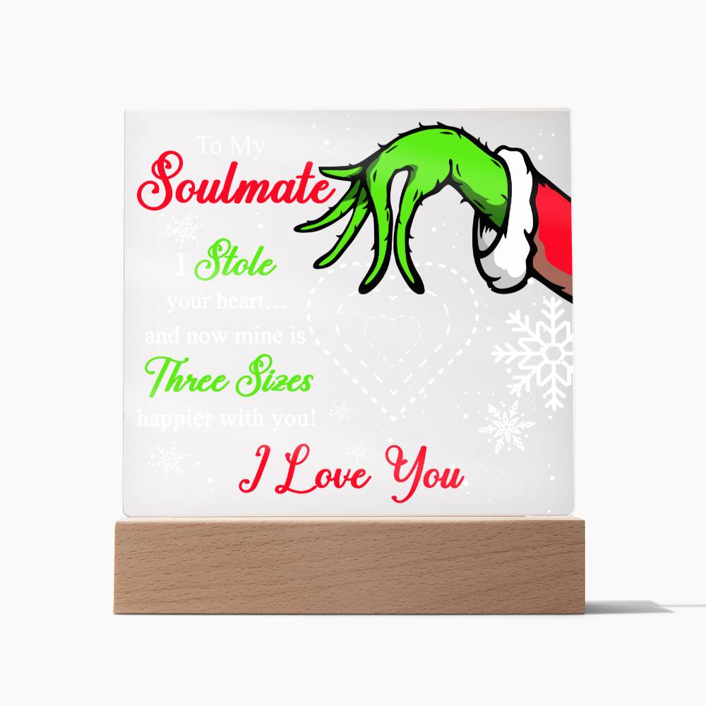 Christmas - Soulmate - Night Light Square Acrylic Plaque