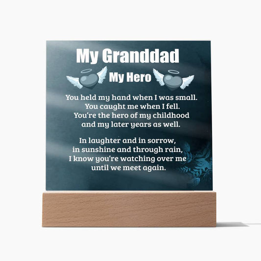 My Granddad | My Hero | Memorial Plaque