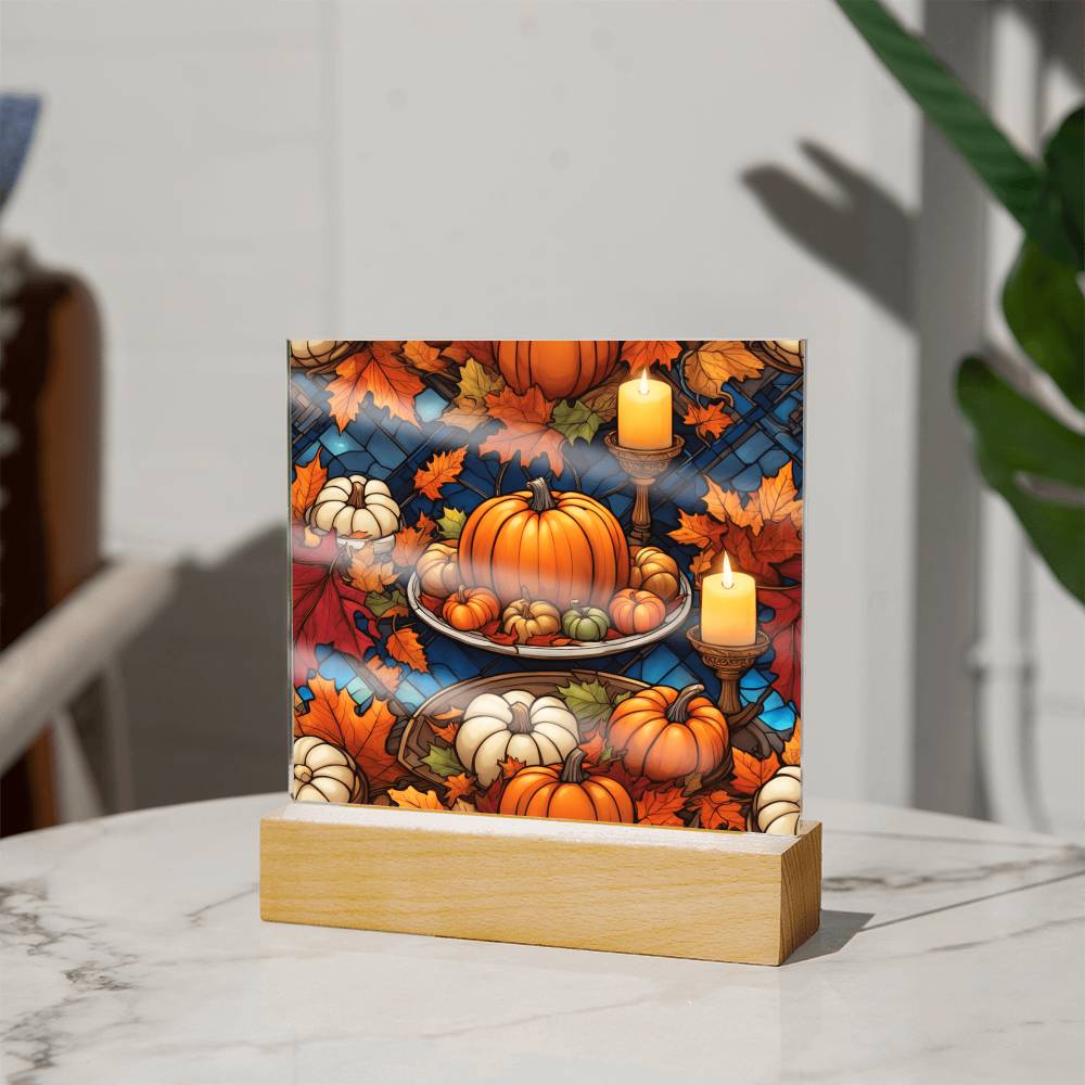 Warm Thanksgiving-Night Light  Square Acrylic