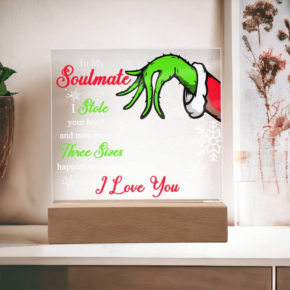 Christmas - Soulmate - Night Light Square Acrylic Plaque