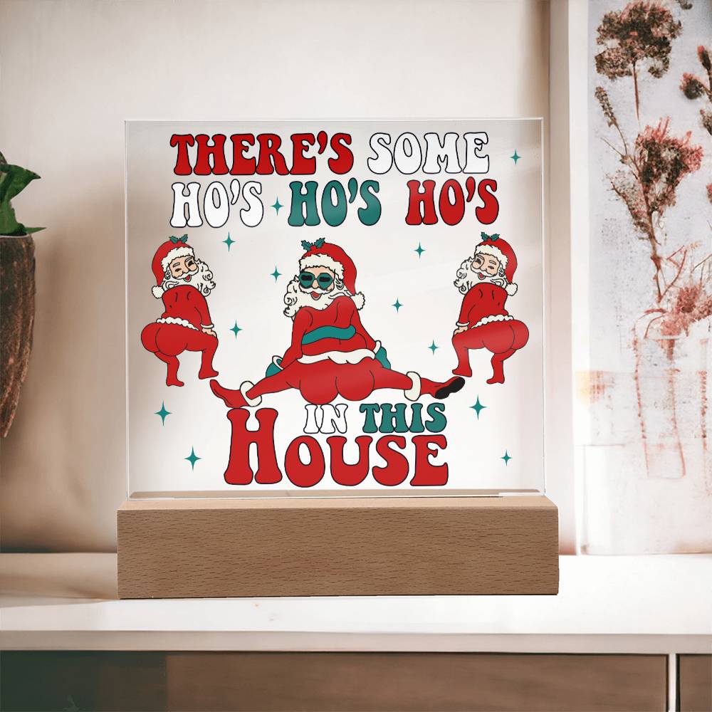 Christmas - This House - Night Light Square Acrylic Plaque