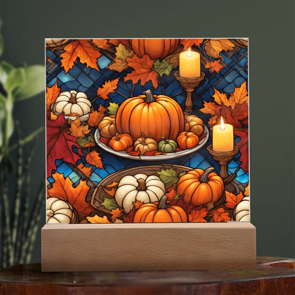 Warm Thanksgiving-Night Light  Square Acrylic