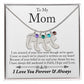 To My Mom | Custom Baby Feet Necklace with Birthstone.