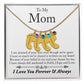To My Mom | Custom Baby Feet Necklace with Birthstone.