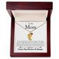 To My Mom | Custom Baby Feet Necklace with Birthstone.