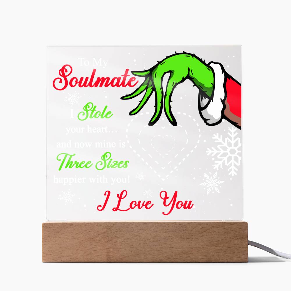 Christmas - Soulmate - Night Light Square Acrylic Plaque