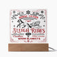 Christmas - Sleigh Rides - Night Light Square Acrylic Plaque