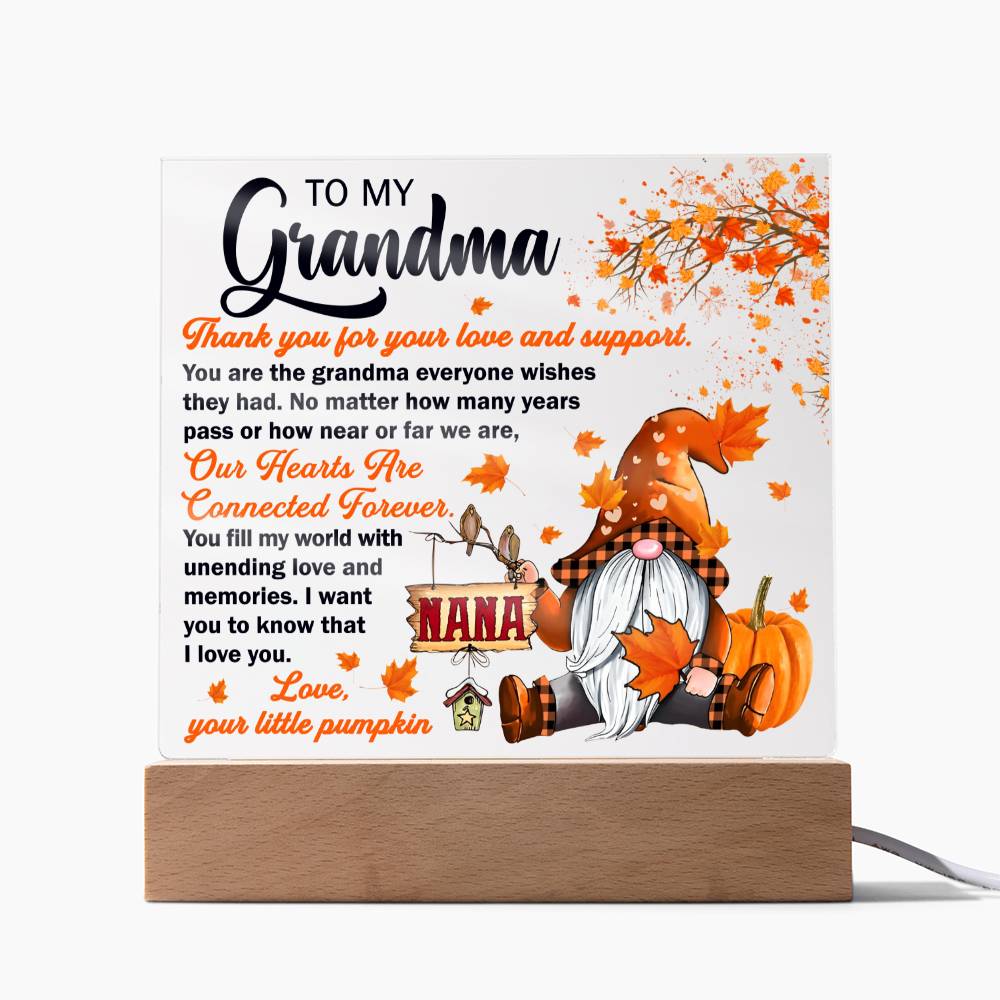 To My Grandma | Love & Support | Acrylic Night Light Gift