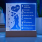 To My Soulmate - As You Do - Night Light Square Acrylic Plaque
