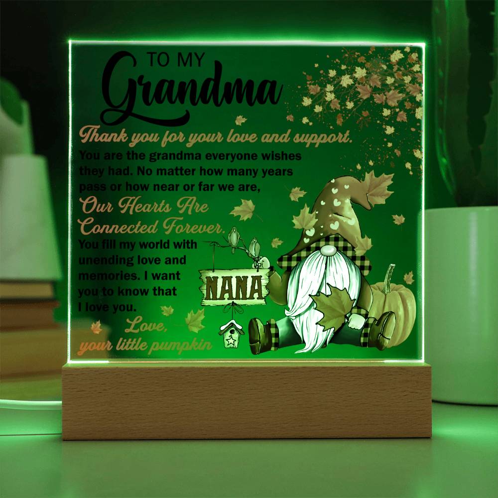 To My Grandma | Love & Support | Acrylic Night Light Gift