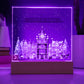Christmas - Gathered Around It - Night Light Square Acrylic Plaque