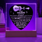 To My Soulmate - Always and Forever - Night Light Square Acrylic Plaque