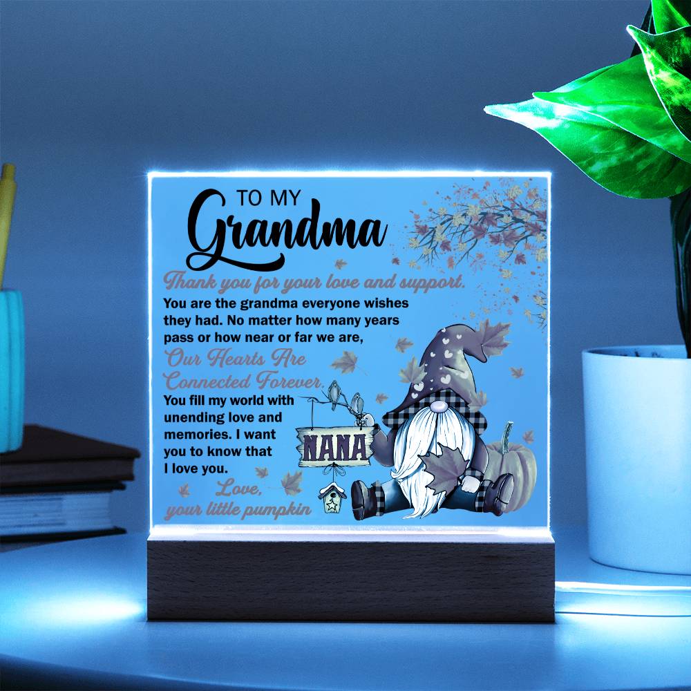 To My Grandma | Love & Support | Acrylic Night Light Gift