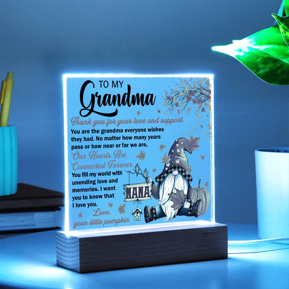 To My Grandma | Love & Support | Acrylic Night Light Gift