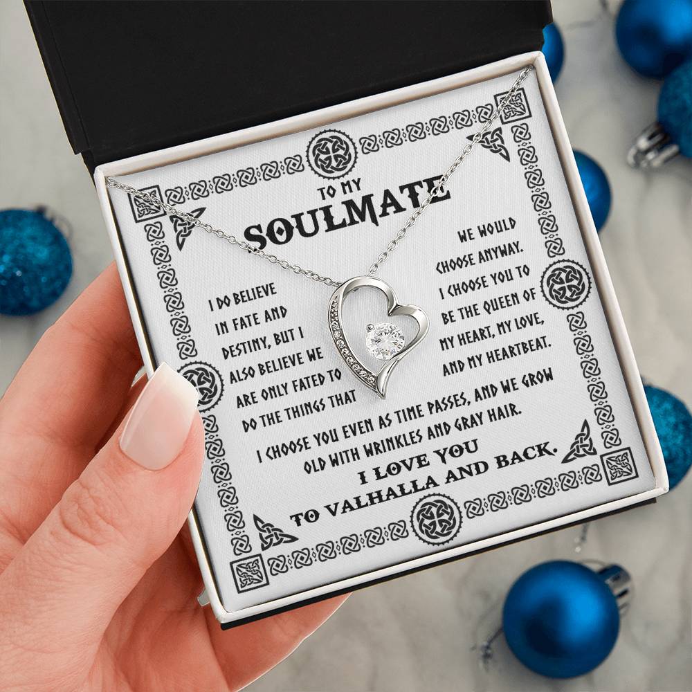 To My  Soulmate - Grey Hair - Forever Love Necklace Gift