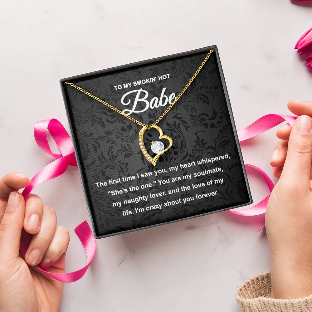 Hey Babe - Naughty Lover - Forever Love Necklace Gift