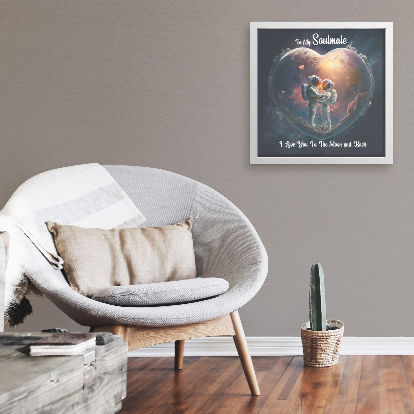 Astronauts Heart | Square Framed Art Print