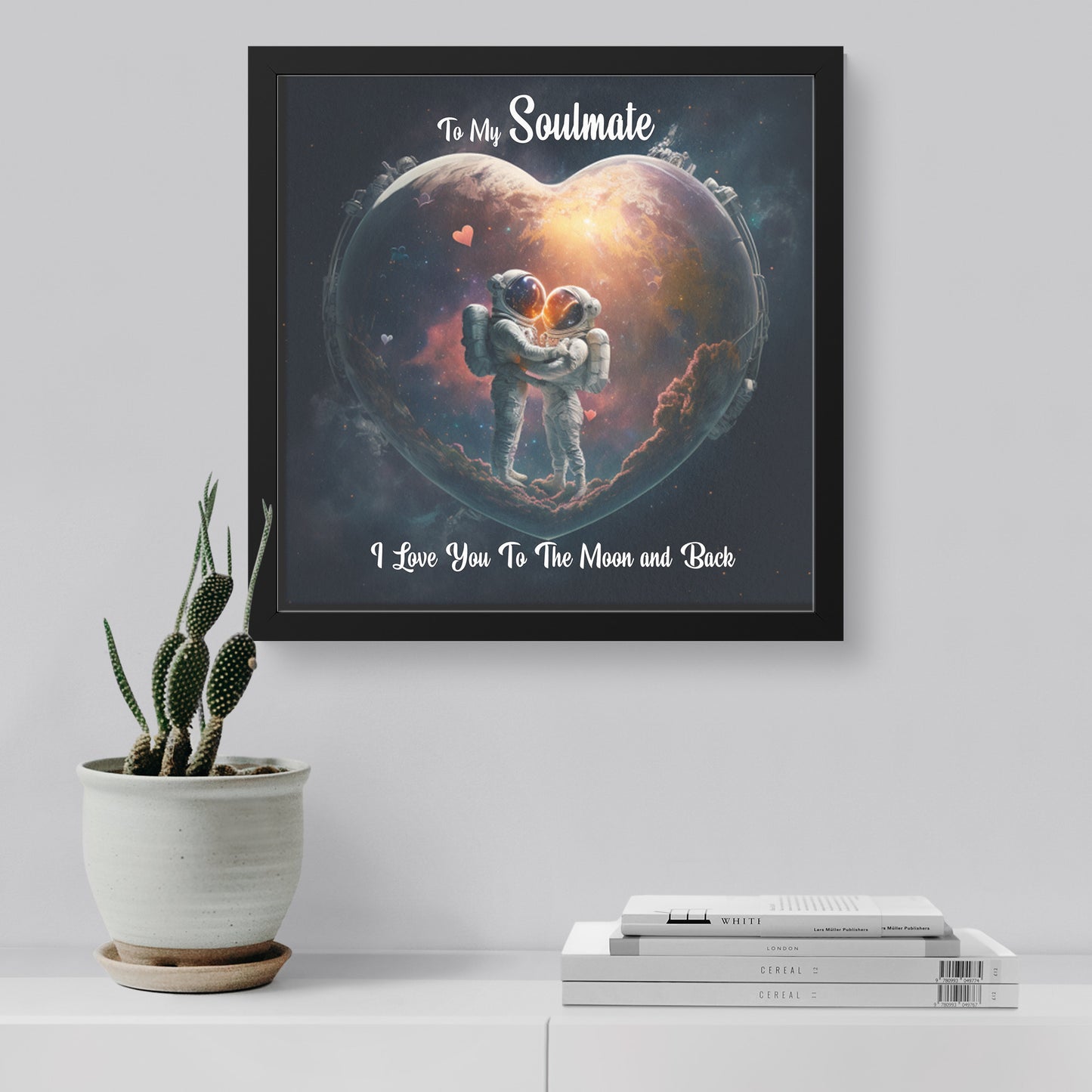 Astronauts Heart | Square Framed Art Print